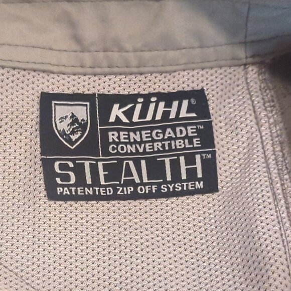 Kuhl Mens 40x30 Khaki Renegade Stealth Convertible Hiking Pants - Picture 6 of 11